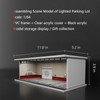Bivitre 1/64 Diorama Display Case with LED Lights - Compatible