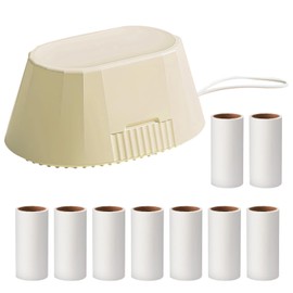 Realand Double-Sided Mini Lint Roller, Travel Size Portable Extra Sticky Dog Cat Pet Hair Roller, Small Lint Remover Brush for Clothes Purse with 300 Sheets, Yellow