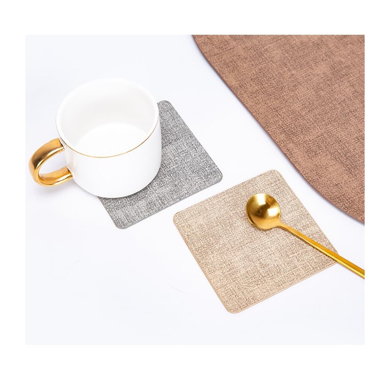 Anevous Set of 12 Square Coasters, 10 x 10 cm,