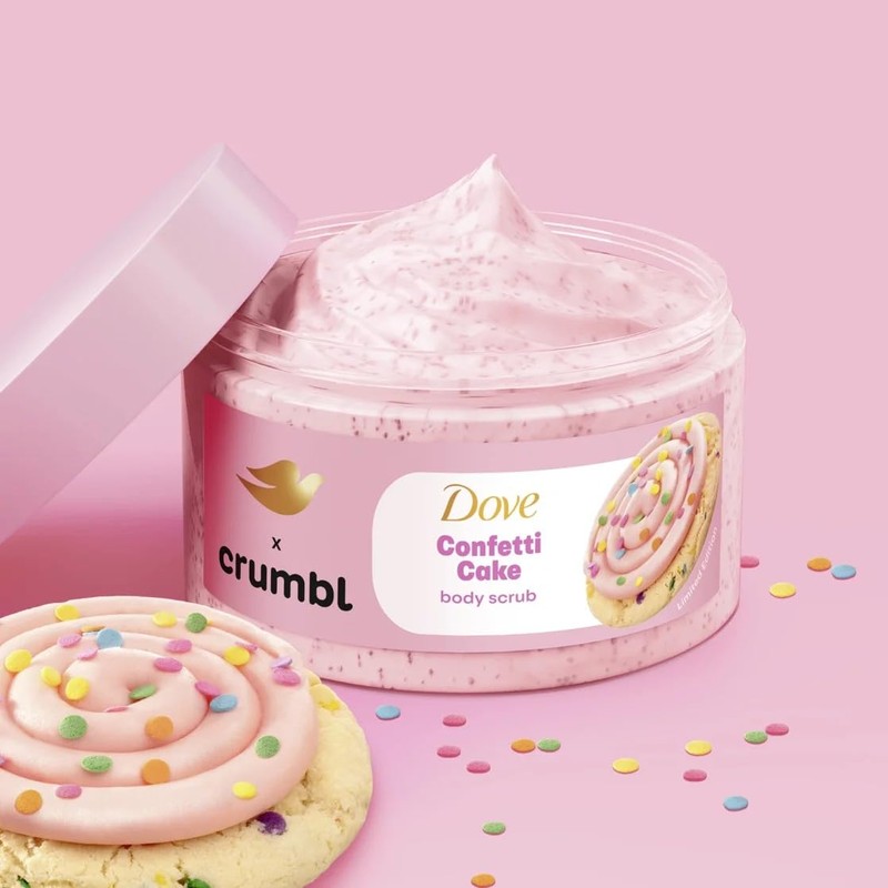 Dove Crumbl Limited Edition Confetti Cake Body Care Gift Set,