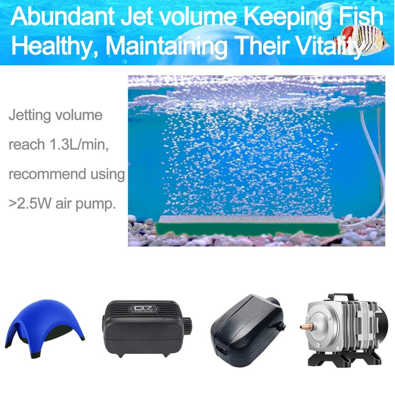 DeKago 5 PCS Aquarium Air Stone Kit 4 Inch Mini