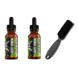 2 Aceite Para Barba 30ml Eucalipto De Barbas Co Y Peine