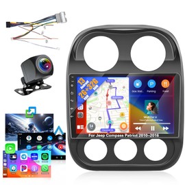 Roinvou [2G+32G] Android 13 Car Stereo for Jeep Compass Patriot 2010-2016 with Wireless Carplay Android Auto, 10.1" Touch Screen Car Radio Support GPS/WiFi/Bluetooth/26UI/Voice Control/SWC