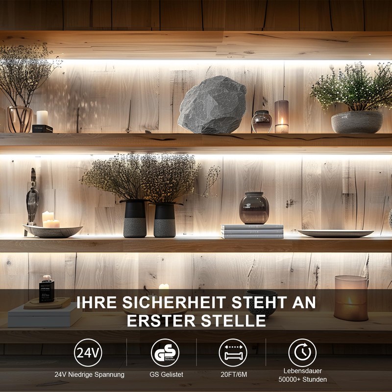 BUNACET COB LED Strip 6 m Dimmable Cool White 6500