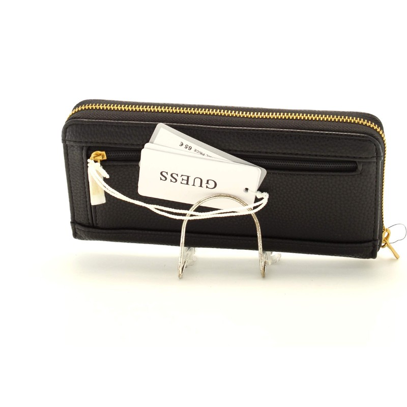 GUESS Portafoglio donna zip around Laryn slg black AS24GU09 BA919646,