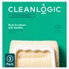 Cleanlogic Care Organic Cotton Exfoliating Back Scrubber With Handle Natural,