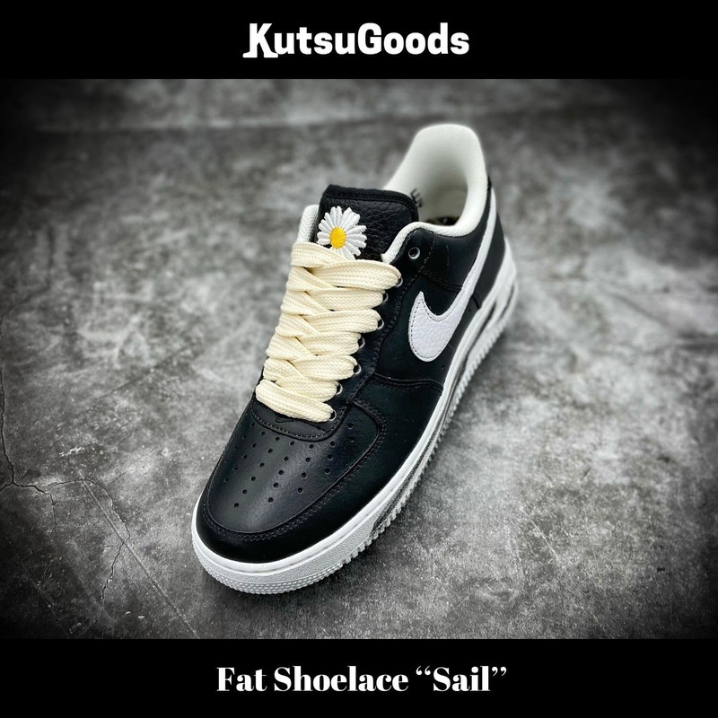 KutsuGoods AF1 Fat Shoelaces, Wide, 0.7 inches (1.8 cm), 10