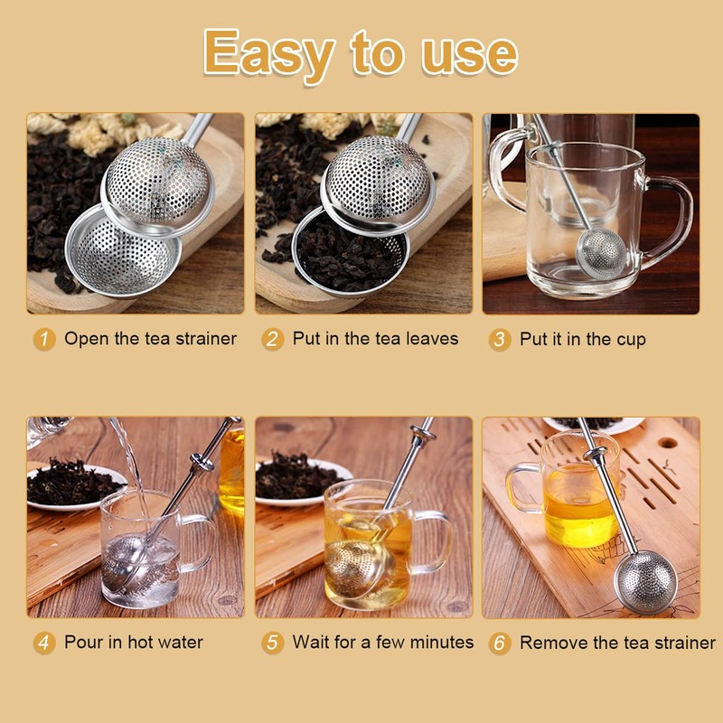 Pack of 2 Tea Infusers for Loose Tea, Tea Strainer