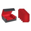 Caja Para Mazo De Cartas, Soporte Para Tarjetas Negro Rojo