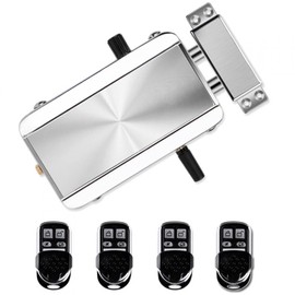 Electronic Intelligent Door Lock Kit, Home Door Lock Kit with 4 Remote Control, Smart Wireless Anti-Theft Home Security Keyless Deadbolt Access Control System for Home Hotel Apartment(Conventional)