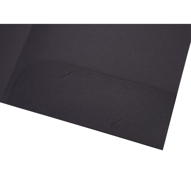 10Pcs A4 Kraft Paper Black File Folder Business Report Presentation