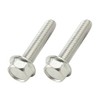 POSH M6X30 920630-S2 Motorcycle Supplies, Flange Hex Bolts, Stainless Steel,