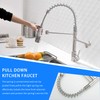 AIMADI Kitchen Faucet with Pull Down Sprayer,Commercial Stainless Steel Pull