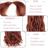 Viovian Ginger French Curl Braiding Hair 14 Inch 6 Packs