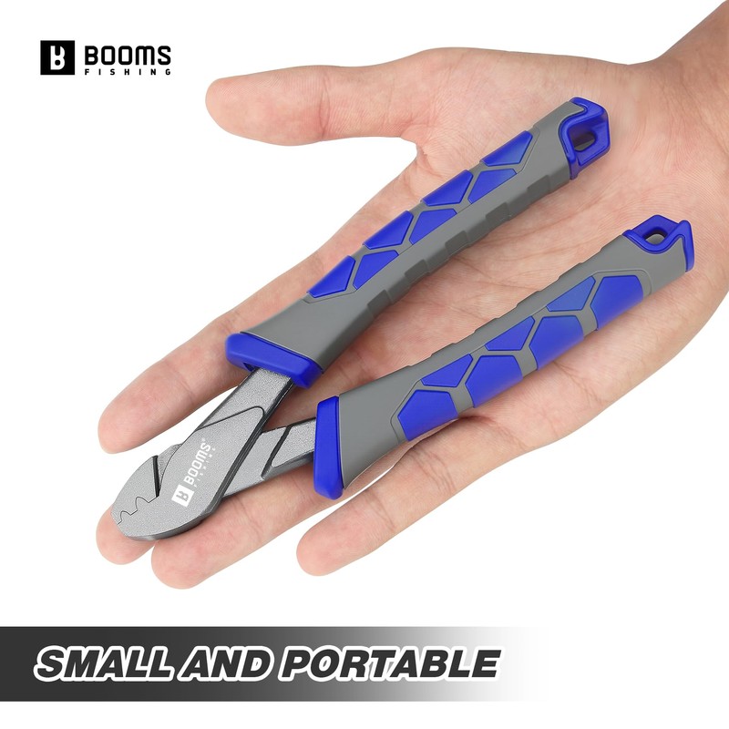 Booms Fishing Crimping Pliers Tool: 6.5in Crimper for Single Barrel