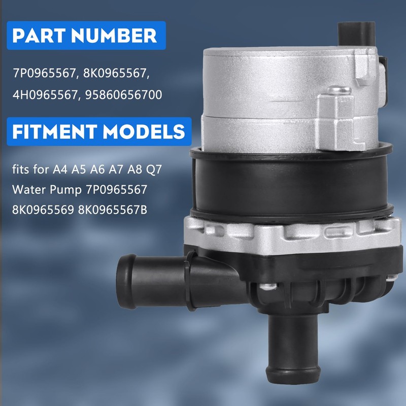 ZumuraAuto Electric Water Pump 8K0965567, Compatible with A4 S4 A5