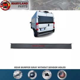 E-Z Parts For 2014-2017 RAM Promaster Gray Rear Bumper Without Sensor Holes