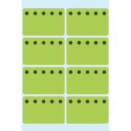 Herma Deep Freeze Labels 26x40 mm lum. Green Ice Crystals Decorative Stickers 48 pcs.