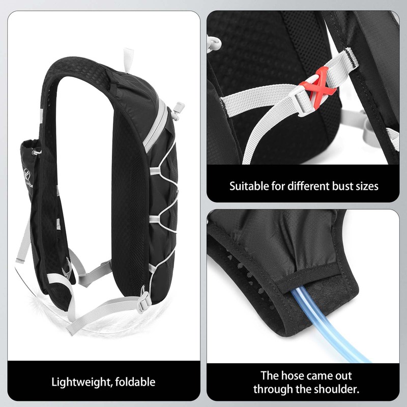 KAMCYCLE® Ultralight Running Backpack, Hydration Backpack Running, Running Vest Men
