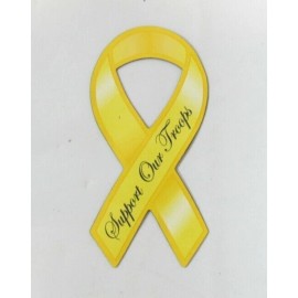New Single Support Our Troops 4" Mini Military Ribbon Auto Magnets F5