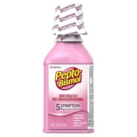 Pepto-Bismol Original Liquid 5 Symptom Relief including Upset Stomach & Diarrhea
