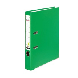Falken Coloured PP Plastic Folder, Made in Germany, 5 cm Narrow DIN A4 Pastel Light Green Colour Ring Binder, Vegan Lever Arch Folder, Letter Folder, Office Folder, Slotted Folder