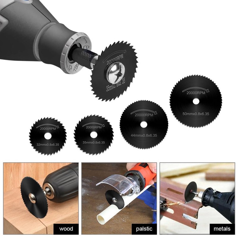 Flintronic HSS Circular Saw Blades for Dremel Multifunctional Tools, 6