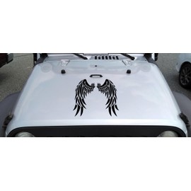 Minglewood Trading Angel Wings Vinyl Decal V1 | Custom Wing Stickers | Die Cut Sticker
