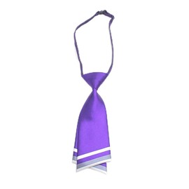 FYBownot Women's Uniform Accessories, Short Necktie, School Style, Double Necktie, One-Touch Line Design, Uniform Ribbon, Hotel, Bank Employee, Stewardess, Business, OL, Commuting to School, dark