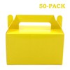 Oletx 50Pcs Yellow Gable Gift Boxes, 5.9 Small Party Favor