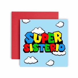 Huxters Birthday Cards for Women – Super Birthday Sister Happy Birthday Card for Birthday, Mother’s Day – Sister Birthday Card with Lovely Red Envelope – Funny Birthday Card (Sister)