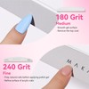 Makartt Nail File - 180/240 Grit Emery Boards for Nails,