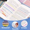Ruksifg 2480 Sheets Transparent Highlighter Tape Removable Sticky Tabs Highlighter