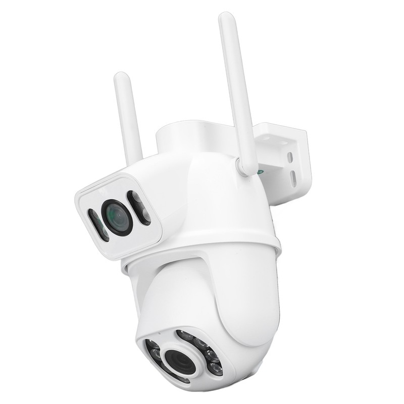 Dual Lens Security Camera Two Night Vision 3MP IP66 2304x2592