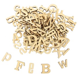 COHEALI Wooden Letters 26 Uppercase Lowercase Letters 0-9 Numbers Craft Decorative Wedding Home