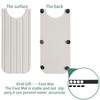Tapete para llave para lavabo de baño (17 pulgadas, gris