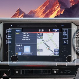 ASZSK For 2016~2019 Toyota Tacoma 7 Inch Glossy Screen Protector - [More Clear& Smooth] - Mil-Grade 9H+ Tempered Glass - Touchscreen *1