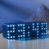 infactory Wecker Digital Design: LED-Designer-Wecker Blue 24" (Stylische Wecker, LED