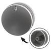 SPARES2GO Silver/Black Switch Knobs compatible with Lamona LAM3200 LAM3204 LAM3401