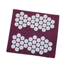 Harilla Foot Massage Mat, Acupressure Relaxation Heel Pad, Acupuncture Mat for Foot Massage, Walkstone Road for Students, Long Sitting Elderly, Purple
