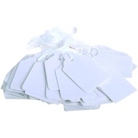 COUNTY STATIONERY LT Strung Tags 100 QTY 28mm X 43mm Label Set All Ages