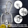 Liliaafar 4 Pack HVAC Tools Locking Cap Keys for R22