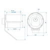 Trailer Plug Holder, Trailer Drawbar Holder for 13 Pin, 7-Pin