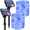 litogo 12m 120 Solar Garden Lights,2 Pack Solar String Lights