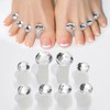 8-Pack Silicone Toe Separators for Perfect Pedicures
