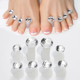 8-Pack Silicone Toe Separators for Perfect Pedicures