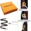 RICLVS Genuine Vachetta Leather Crossbody Strap Genuine Leather Adjustable Replacement