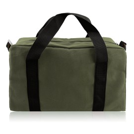 Tool Bag, Wide Mouth Tool Bag, Durable Canvas Tool Bag, Small Tool Organiser, Tote Bag for Storage, Wrench Pliers (Army Green, XL/45.72 cm)