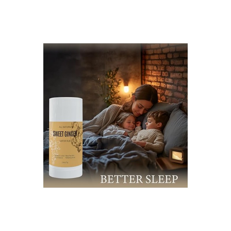 Sweet Ginger Vapor Rub Stick – All-Natural Ginger, Peppermint &