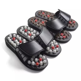지압슬리퍼 스프링지압슬리퍼 건강슬리퍼 사무실 스프링 건강 발마사지 사무실 [브라운] Acupressure Slippers Spring Acupressure Slippers Health Slippers Office Spring Health Foot Massage Office [Brown]